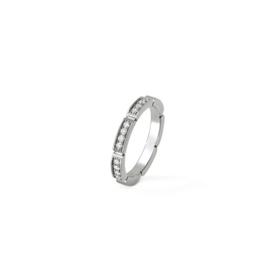 CARTIER MAILLON PANTHÈRE WEDDING BAND, HALF-PAVED B4221000